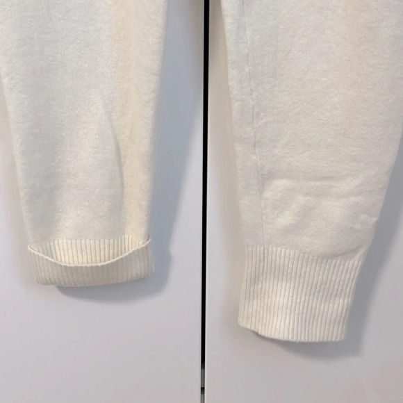 ZARA Knit Jogger Drawstring Wide Hem Wool Blend, Size L - Picture 3 of 9